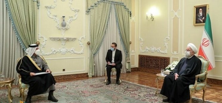 حسن روحانی و وزیر خارجه قطر