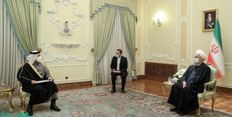 حسن روحانی و وزیر خارجه قطر